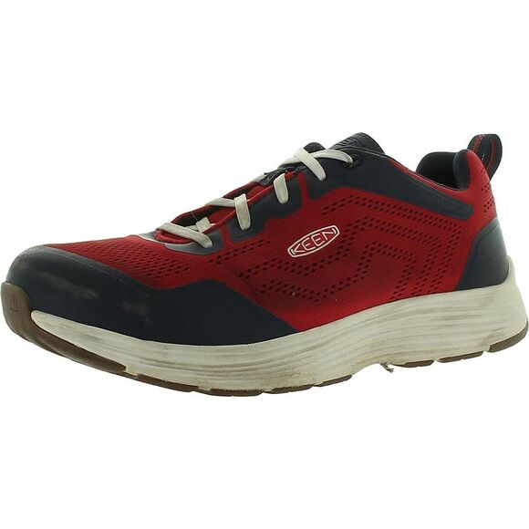 Keen Mens Sparta  Red Aluminum Toe Lace-Up Work and Safety Shoes Sneakers Used - Picture 1 of 3